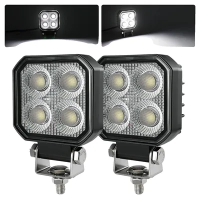Obrázok produktu pre Pracovné svetlo, vysoký jas, vodotesný dizajn, 2 kusy s 4 LED diódami