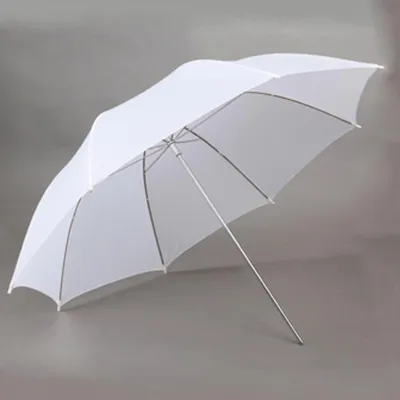 Obrázek produktu pro 33palcový bílý, průsvitný, měkký deštník pro fotografické a video studio, fotografie, foto, video studio, osvětlení, blesk, měkký deštník