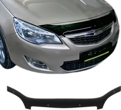 Image de Deflecteurs d'air capot de voiture pour Opel Meriva 2003-10 Acrylique foncé Noir