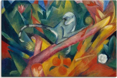 Produktbild von ARTland Leinwandbild Das Äffchen. 1912 Größe: 90x60 cm