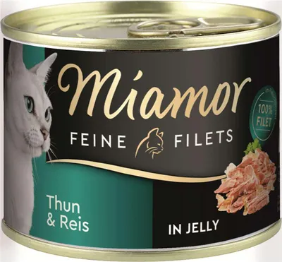 Produktbild von Miamor - Feine Filets Dose 12x185g  |  Thunfisch & Reis