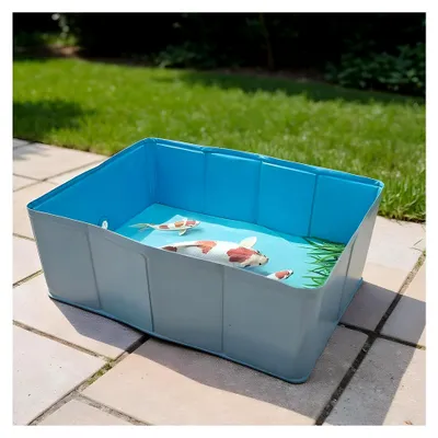 Produktbild von Faltbare Hundeschwimmbecken – Haustier-Badewanne für Welpen, tragbare Sommerpool für Garten, Strand und Outdoor-Aktivitäten