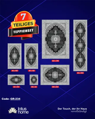 Produktbild von 7-teiliges Teppich-Set GR-234.