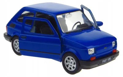 Produktbild von Welly FIAT 126p Maluch Modellauto Blau 1:32 Sammlerstück