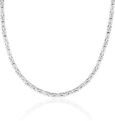 Produktbild von JEWLIX Königskette aus 925er Silber, 2,5 mm, vierkant