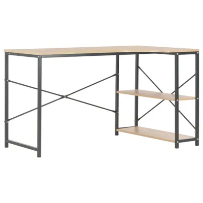 Immagine prodotto di vidaXL Scrivania per computer nera e rovere 120x72x70 cm
