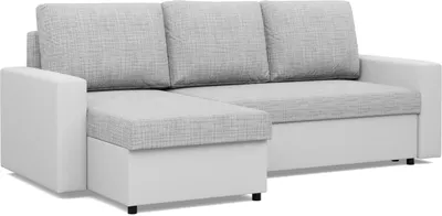 Produktbild von Ecksofa mit Schlaffunktion LUNA, Universelle Seite, Grau + Grau