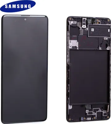 Obrázok produktu pre Originálny Samsung Galaxy A71 A715F LCD displej dotykový displej AMOLED digitalizátor (servisný balík) Schwarz GH82-22152A / GH82-22248A