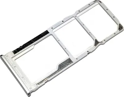 Produktbild von Dual Simkartenhalter und micro-SD Speicherkartenfach für Xiaomi Redmi Note 9, Original Ersatzteil, Weiß