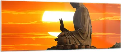 Produktbild von Bilder auf glas - tempel buddha - 140x50cm - Glasbilder - Wandbilder - Kunstdruck - zum Aufhängen bereit - Wanddekoration aus Glas - Glas Bilder - Wandbild auf Glas - Einteilig - GAB140x50-3532