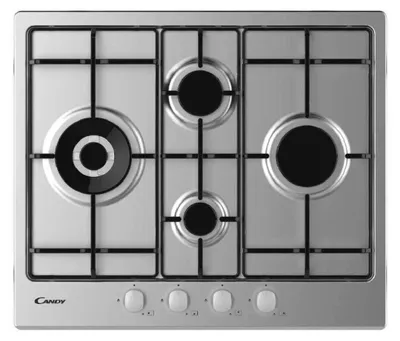 Immagine prodotto di Candy Idea CHW6D4WX Piano Cottura da Incasso 60 cm Gas 4 Fornelli Acciaio Inossidabile