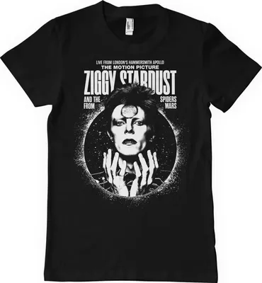 Obrázek produktu pro David Bowie Ziggy Stardust Black M Tričko