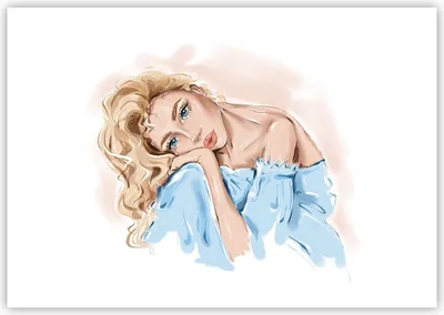 Produktbild von Poster - Poster ohne Rahmen - Nachdenklich Frau Blond - 100x70 cm - Wand Bild - Wanddeko - Wandbilder - Kunstposter - Wandposter - Bilder - Kunstdruck - Wanddekoration - Wandbild - P2XAA100x70-5083