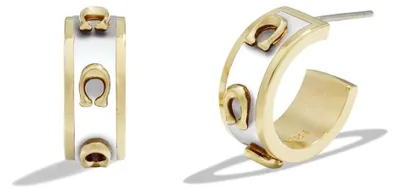 Image de Boucles d'oreilles demi-cercle élégantes pour femmes 37448375GLD100