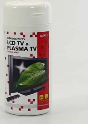 Produktbild von Einwegreinigungstücher, für LCD, Plasma TV, Box, 100 Stück, Logo