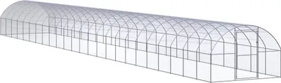 Immagine prodotto di The Living Store Pollaio da esterno 3x24x2 m Acciaio zincato