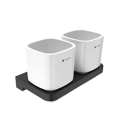 Imagen del producto de Soporte para cepillos de dientes Nimco Maya, color , con vasos, modelo MAC-29058DK-90