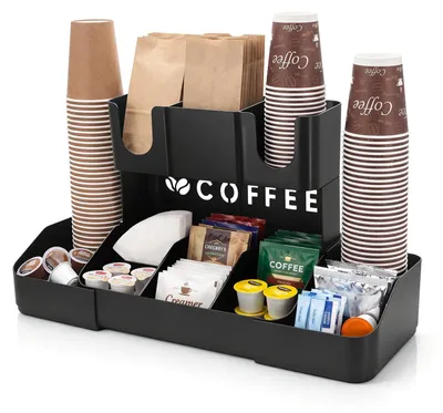 Aufbewahrungsregal für Kaffeestation, Kunststoff, erweiterbar, 1300 g