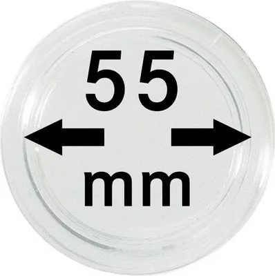 Produktbild von Lindner S22705500 Münzkapsel Innendurchmesser 55 mm, 1 Stück, Innenhöhe 3,2 mm
