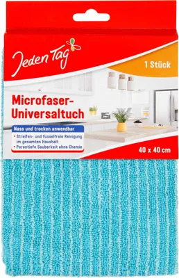 Produktbild von Jeden Tag Microfaser Universaltuch 40x40cm (1Stk)
