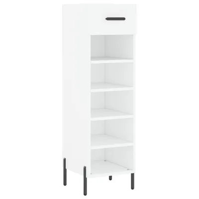 Obrázok produktu pre vidaXL Skriňa na topánky biela 30x35x105 cm Materiál drevo