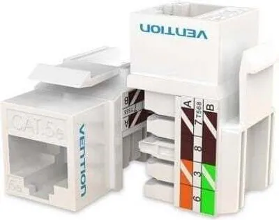 Zdjęcie produktu dla Vention IPFW0, Adapter, ABS, Poliwęglan (PC), Biały, RJ-45, -20 - 60 °C, 16,8 mm