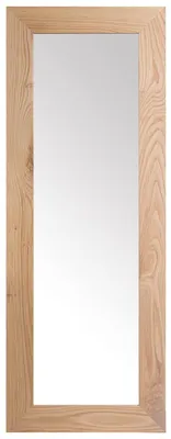 Rechteckiger Wandspiegel aus Massivholz 60x2x160 cm
