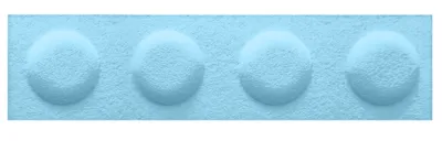 Produktbild von FOLTE 3D Wandpaneele 60x15 cm Filz - Blöcke, Kinderzimmer, pastellblau Farbe