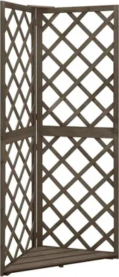 Obrázok produktu pre Rohová mriežka 50x50x145 cm masívne jedľové drevo