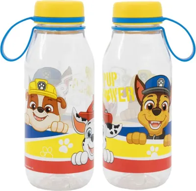 Produktbild von Paw Patrol Chase Rubble Kinder Wasserflasche Trinkflasche Flasche 460 ml