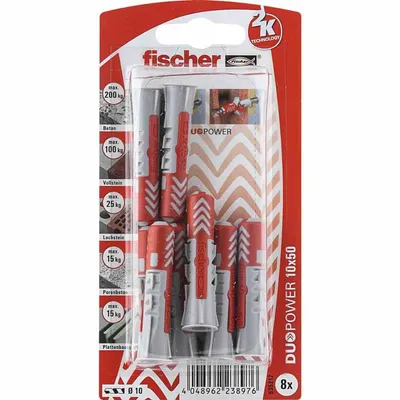 Produktbild von Fischer Dübel Duopower 10.0 x 50 mm - 8 Stück