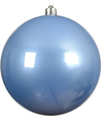 Produktbild von Weihnachtskugeln Kunststoff 14cm 1 Stück - Himmelblau