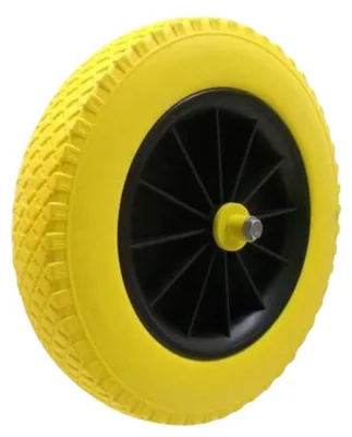 Image de Roue de brouette avec axe - MatériauPolyuréthaneanti-crevaison