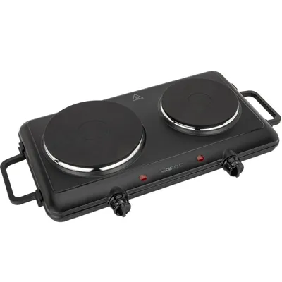 Produktbild von Clatronic DKP 3583, Schwarz, Arbeitsplatte, Versiegelte Platte, 2 Zone(n), 2 Zone(n), Strahlend