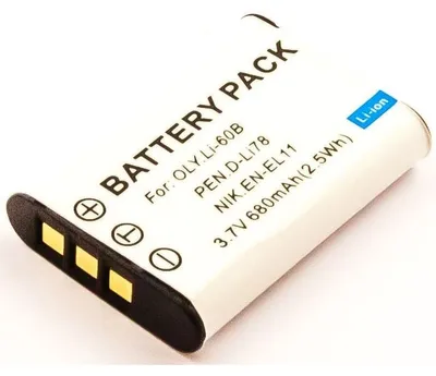 Produktbild von Akku für Sanyo Xacti VPC-E10GX Li-Ion 3,7 Volt 600 mAh schwarz.