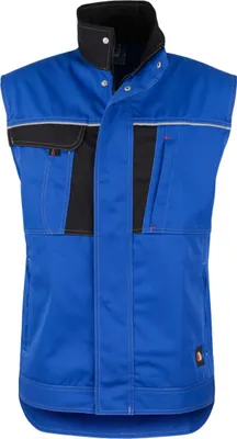 Produktbild von beb HANDWERK Herren Weste INFLAME Polyestermix Kornblau/Schwarz 48
