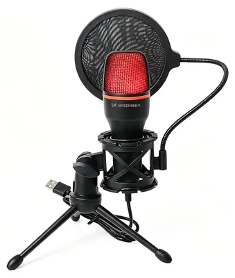 Immagine prodotto di Microfono da studio/gaming Wozinsky WM-W111, con cavo e supporto