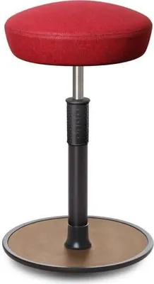 Produktbild von Sitz- Stehhocker Free Tall Hutsitz kvadrat Divina Melange Rot schwarz /Natur.
