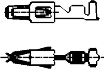 Produktbild von HELLA Flachsteckhülse "Junior Power Timer",  für Einzelleiterabdichtung Material:Zinnbronze, verzinnt, Querschnitt: 0,5 - 1,0mm², Steckermaße: 2,8x 0,8mm