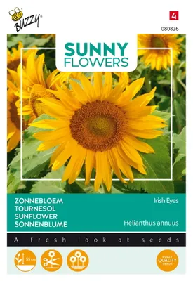 Image de Buzzy Sunny Flowers Tournesol Irish Eyes Graines - Environ 1 gr | Buzzy_080826