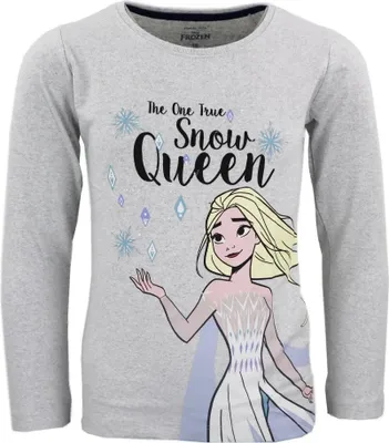 Produktbild von Disney Die Eiskönigin Elsa Mädchen Kinder Langarmshirt Shirt – Grau / 116