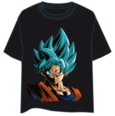 Zdjęcie produktu dla Koszulka Dragon Ball Son Goku Super Saiyan w kolorze niebieskim dla dorosłych