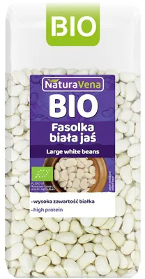 FASOLKA BIAŁA JAŚ BIO 400 g - NATURAVENA