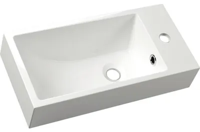 Immagine prodotto di Sapho Small - Lavabo Ariana 500x250 mm, con sfioratore, foro per rubinetto a destra, bianco SM016