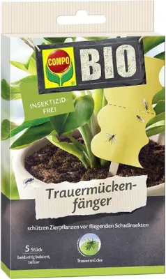 Produktbild von COMPO  Trauermückenfänger gelbe Leimfallen 5er Pack