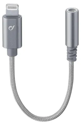 Zdjęcie produktu dla Cellularline 8018080342387, Lightning, Męska, 3.5mm, Żeńska, 0,01 m, Szary
