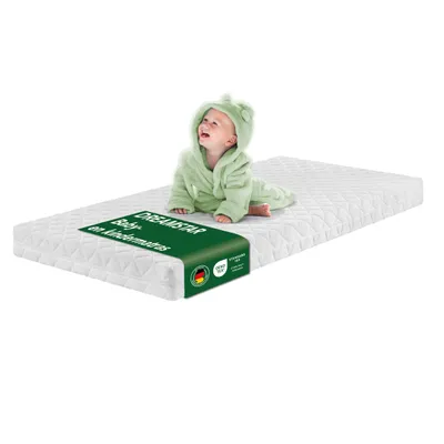 Productafbeelding van Hoogwaardige baby- en kindermatras | 70 x 140 cm | extra huidvriendelijke hoes | DREAMSTAR Ergo Kids