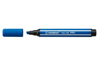 Zdjęcie produktu dla STABILO Pen 68 MAX, 1 kol., Niebieski, 5 mm, 1 mm, Niebieski, Okrągły