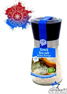 Produktbild von ELLIE 14869 Griechisches Meer-Salz in praktischer Mühle 200g, Kreta