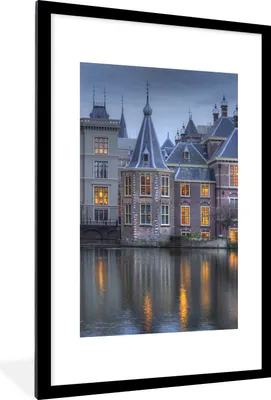 Produktbild von MuchoWow® Gerahmtes Poster Den Haag - Torentje - Binnenhof 60x90 cm - Poster mit Schwarzem Bilderrahmen Wandposter Rahmen Foto Bilder - Dekoration - Wandposter Wohnzimmer - Hochwertig